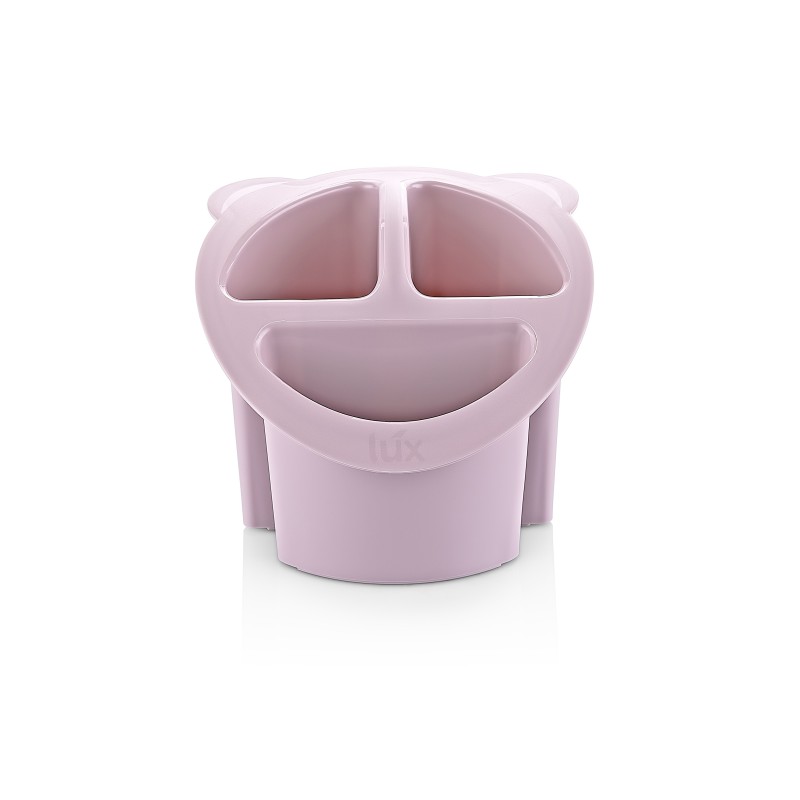 Stand for cutlery, Plastic, with 3 storage compartments, Qlux L00403