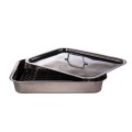 Tray Stainless Steel, for oven , with grill and lid , 37 x 28 x 6 cm , Grunberg GR2967 thumbnail 2