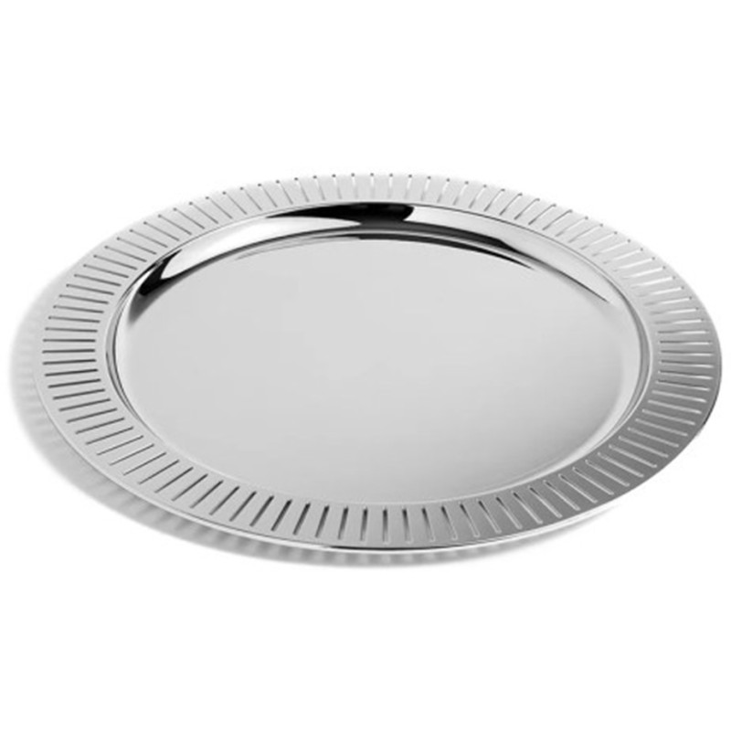 Tava rotunda, din inox, Ø 33 cm, Grunberg IFS33B