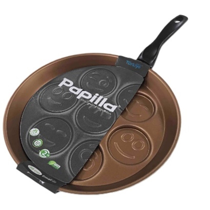 Tigaie din aluminiu, 28 cm, Papilla PCM28EMOJI