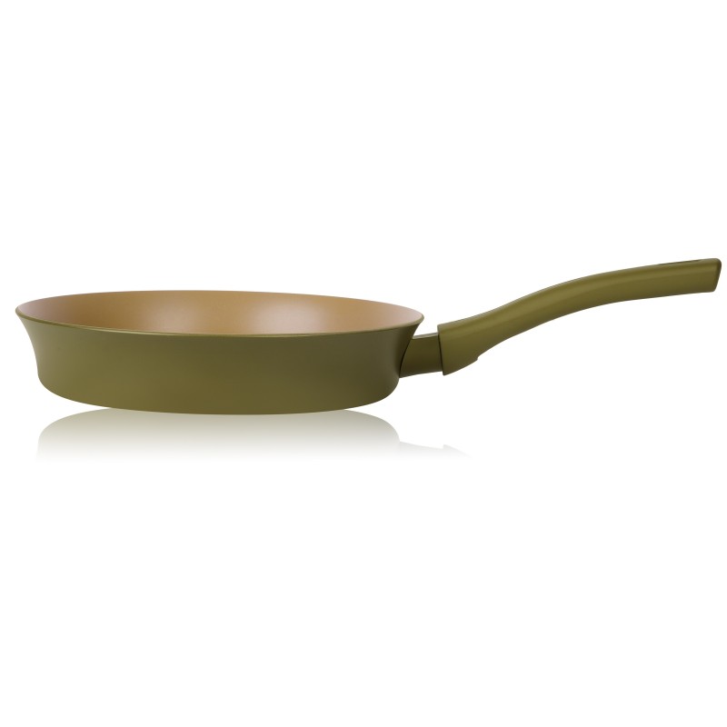 Frying Pan Aluminum, interior mat.non-stick, compatibila with stove induction, 24x5 cm, 1.60 l, Grunberg  GR5733