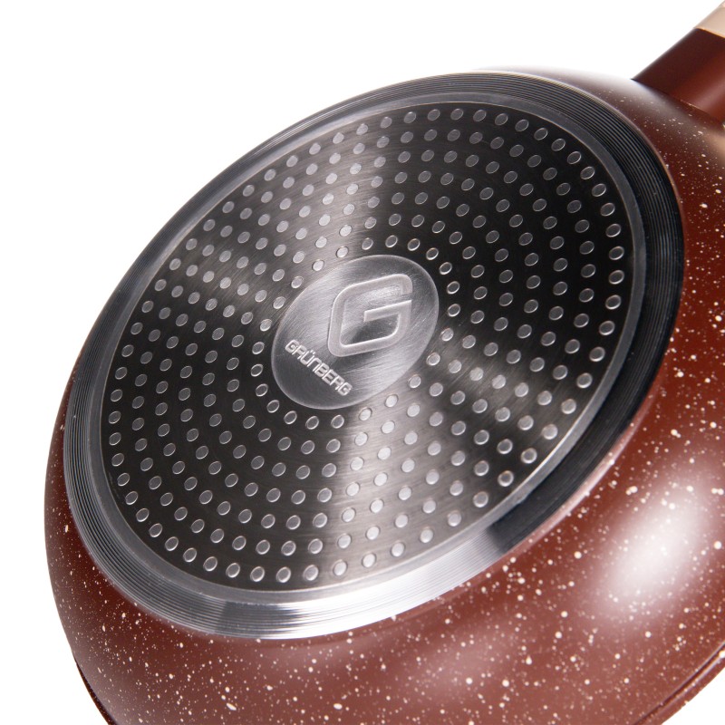 Frying Pan Aluminum, interior material non-stick, compatibila with stove induction, 24x4.80 cm, 1.60 l, Grunberg  GR5713 thumbnail 3