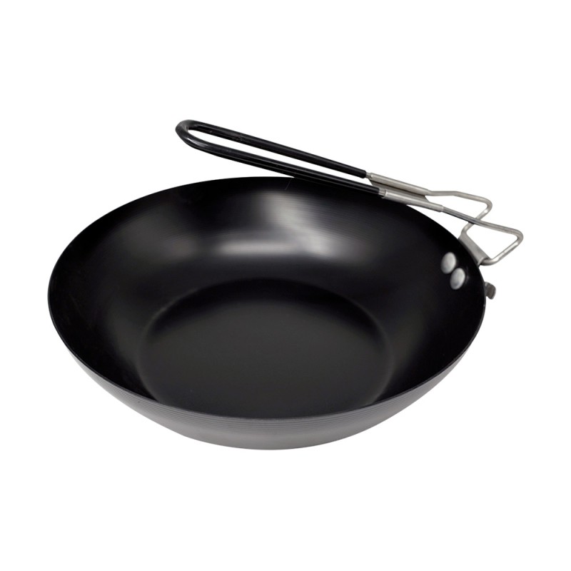 Frying Pan wok Steel, with coating non-stick, mnaer rabatabil, Ø 24 cm, Grunberg GR6136