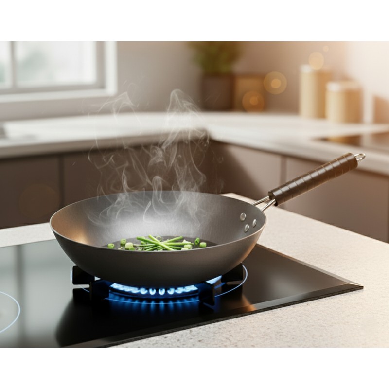 Frying Pan wok, otel carbon non-stick, 32 x 10.60 cm, Grunberg GR345 thumbnail 2