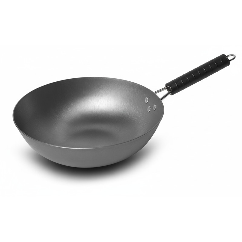 Tigaie wok, oțel carbon non-stick, 32 cm, Grunberg GR345
