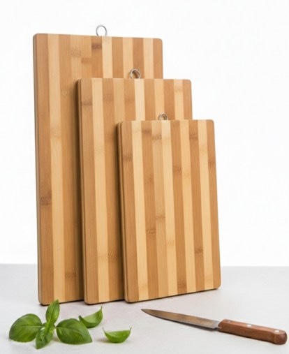 Tocator din bambus, 30 x 20 x 1.5 cm, Grunberg RS002