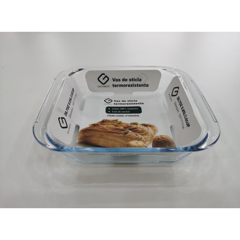 Dish Glass borosilicata, 1.100 l, Grunberg VY1100SQ thumbnail 3