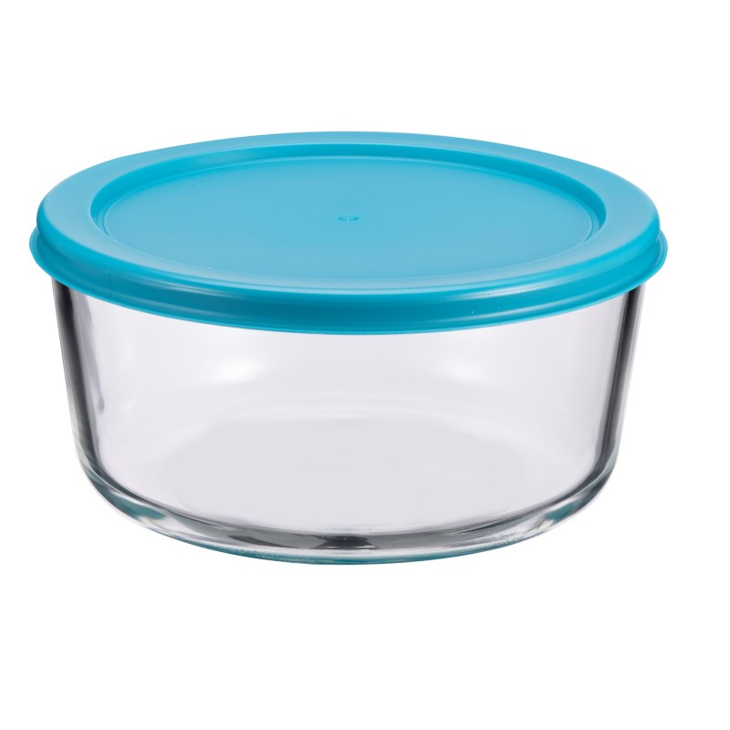 Vas din sticla borosilicata, cu capac plastic (diverse culori), 1.650 l, Grunber...