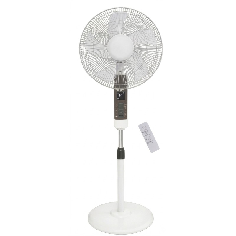 Fan pedestal, with remote control, 40 cm, 3 speed settings, 45 W, Victronic SF1634N (black)   - Victronic
