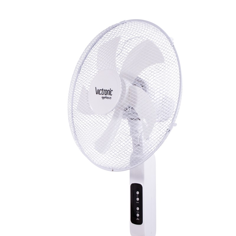 Fan pedestal, with remote control, 40 cm, 3 speed settings, 45 W, Victronic SF1632 (white) - Victronic thumbnail 4