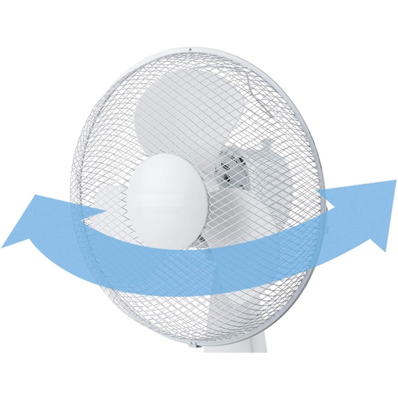 Fan for birou, 30 cm, 3 speed settings, 40 W, Victronic TBF12 (black) - Victronic thumbnail 2